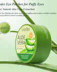 Under Eye Patches for Puffy Eyes and Dark Circles – 60 PCS Aloe Vera Under Eye Mask with Pure Natural Extracts to Combat Puffiness, Fine Lines, Wrinkles, and Bags