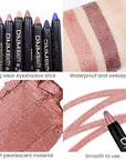 evpct Rose Shimmer Cream Eye Shadow Brightener Sticks Set for Eyes, Rose Shimmery Matte Pencil Eye shadow Applicator Stick Pen Palette Makeup Waterproof sombras en crema para ojos 27#