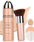 Magic Minerals Airbrush Foundation Full Coverage Foundation for Smooth Nude Finish,Moisturizing Airbrush Flawless Setting Spray,Waterproof base de maquillaje (03 Nude)