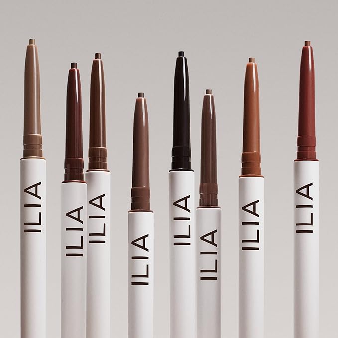 ILIA - In Full Micro-Tip Brow Pencil | Non-Toxic, Vegan, Cruelty-Free, Clean Makeup (Soft Black)
