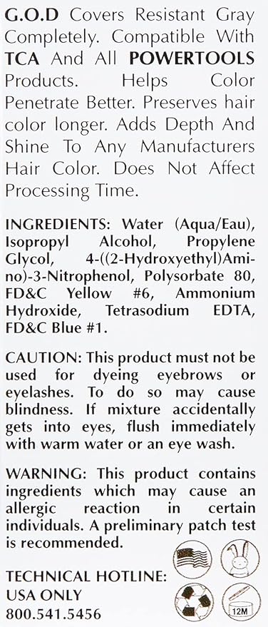 GOD, The Original Gray Oxidizing Drops | Guaranteed Authentic Formula | Mix Directly Into Formula For Guaranteed Grey Coverage (0.25 Fl Oz)