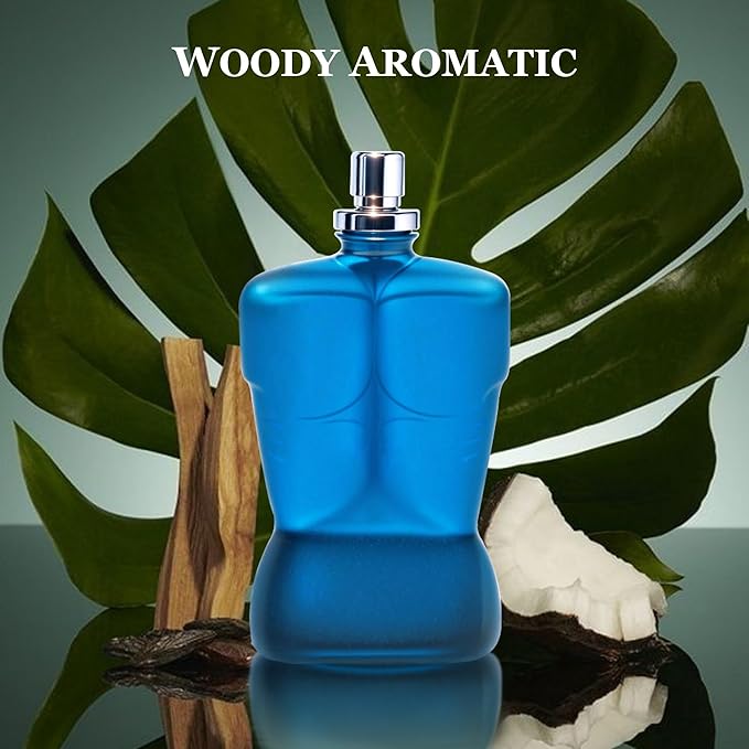 Men Cologne Set (3.4oz/100ml x 2PCS) Eau De Perfume Natural Spray Notes of Woody, Spicy, Citrus & Aromatic Long Lasting Fragrance for Daily Use (SeanBou&VictoryDB)