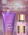 Victoria's Secret Love Spell Shimmer Mist, Body Spray for Women, Notes of Cherry Blossom and Fresh Peach Fragrance (8.4 oz)