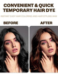 Temporary Hair Color Chalk For Kids, Hair Wax Color For 4 5 6 7 8 9 Year Old Girl Gifts, Birthday,Party, Cosplay DIY, Children's Day, Halloween, Christmas (1, Brown)