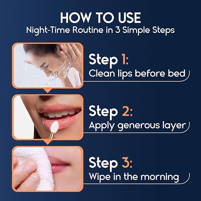 Lip Mask Overnight with Hyaluronic Acid & Collagen, Lip Sleeping Mask for Dry Cracked Lips, Moisturizing, Hydrating, Exfoliating Night Treatment for Lip Care (Peach) (0.7, Peach)