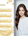 Brown Hair Dye Shampoo 3 in 1, Herbal Hair Color Shampoo, Long Lasting Brown Hair Dye, Shampoo Para Pintar el Cabello, Colors Hair in Minutes, Easy to Use, 16.90 Fl Oz