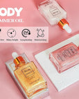 Shimmering Body Oil,Face & Body Glitter Makeup Liquid for Women