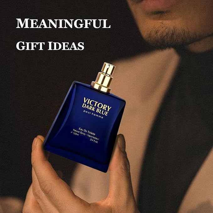 Men Cologne Set (3.4oz/100ml x 2PCS) Eau De Perfume Natural Spray Notes of Woody, Spicy, Citrus & Aromatic Long Lasting Fragrance for Daily Use (VintageH&VictoryDB)