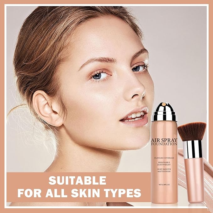 Airbrush Foundation Makeup Spray Silky Lightweight Full Coverage