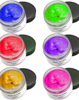 Temporary Hair Color Chalk For Kids, Hair Wax Color For 4 5 6 7 8 9 Year Old Girl Gifts, Birthday,Party, Cosplay DIY, Children's Day, Halloween, Christmas (6, Red Pink Gold Blue Green Purple)