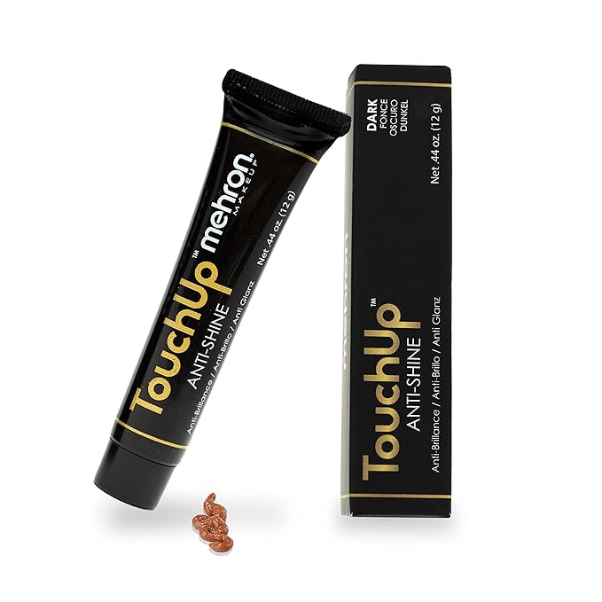 Mehron Makeup TouchUp Anti-Shine Gel | Matte Primer (Dark Tint)