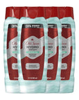 Old Spice Moisturizing Body Wash for Men, Hydro Wash, 2-in-1 Long Lasting Scent & Deep Hydration, 24/7 Shower Fresh, Pure Sport Scent, 21 oz (Pack of 4)