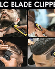 DSP Professional Beard Trimmer for Men, Cordless Trimmer Barber, BLDC Motor & DLC Coated Blade, Bald Head Clipper for Men