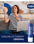 Vaseline Lip Therapy Original 8-Pack – Moisturizing Lip Balm for Very Dry Lips, 0.16 Oz Ea