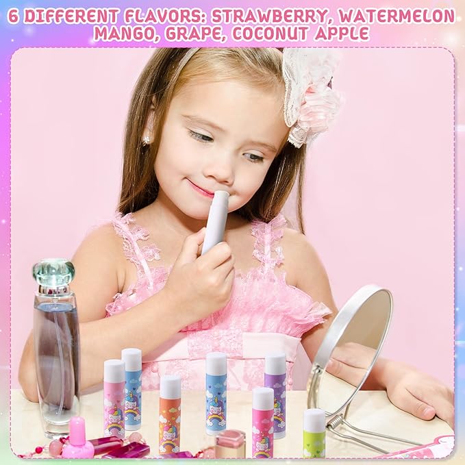 24 Sets Unicorn Party Favors Lip