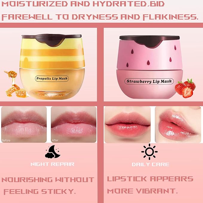 2 PCS Bee Lip Balm Honey