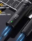 FADEKING® Professional Hair Clippers for Men - Cordless Beard Trimmer for Men, LCD Display Hair Clippers and Trimmer Set for Barber Haircut & Mens Grooming with Travel Case(Black)