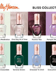 Sally Hansen Color Therapy, Serene Green, Argan Oil, Long Lasting, Nail Treatment, Semi Opaque, Shiny Green Nail Polish