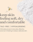 Burt's Bees Baby Dusting Powder, 100% Natural Origin, Talc-Free, Pediatrician Tested, 7.5 Ounces, Pack of 3, Pack May Vary
