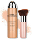 Flawless AirBrush Foundation High Coverage Foundation Smooth Creamy Matte Spray Foundation Makeup Kit For Mature Skin With Natural Nude Finish #Nude