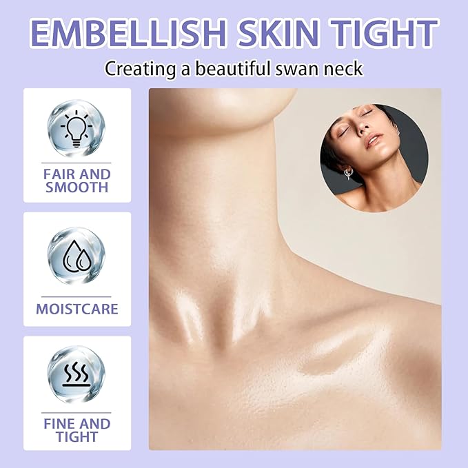 Neck Firming Mask Set,Non-greasy Tighten Lift Firming Neck Mask Skincare Moisturizer, 10 Pieces Deep Moisturizing Masks for Tightening, All Skin Type