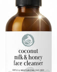 Coconut Milk & Honey Face Wash 4 fl oz – Gentle Hydrating Cleanser for Sensitive to Dry Skin | Fragrance-Free, Non-Drying Formula with Aloe & Jojoba | Ideal for Redness, Dryness & Daily Makeup Removal