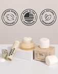 Poppy & Pout Marshmallow Creme Jumbo Lip Balm | All Natural Lip Balms & Moisturizers | Hydrates with Beeswax, Vitamin E, Organic Coconut Oil | Cruelty-Free | Lip Balm in Recyclable Cardboard Tube