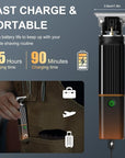 RESUXI Hair Clippers for Men T-Blade Trimmer Electric Shaver Razor Nose Hair Trimmer Set,Beard Grooming Kit 3 in 1 for Nose Ear Body Face Mustache,Father Gifts for Him