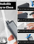 Nose and Ear Hair Trimmer for Men, 2025 Nose Hair Trimmer Clipper with LED Display for Women, Professional IPX7 Waterproof Dual Edge Blades Nasal Trimmer Clippers for Travel (Black)