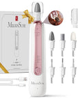 MelodySusie Professional Manicure Pedicure Kit,8-in-1 Electric Nail Drill Set with 5 Speeds,Rechargeable Cordless E-File with 360° LED Light,Perfect Hand Foot Care Trimmer Polish Tools - PC760G