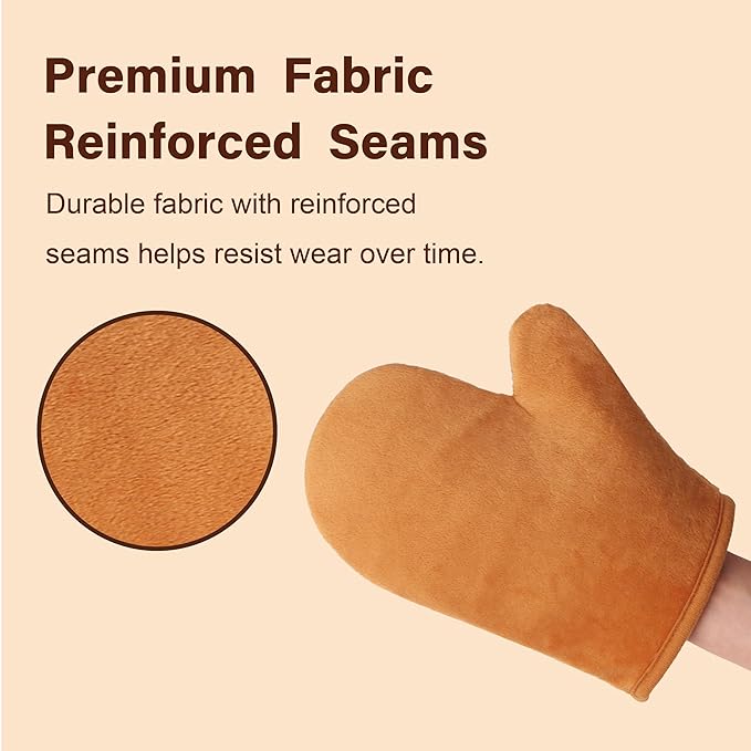 2 Pack Self Tanner Applicator Mitt Kit, With Exfoliating Gloves, Thick Waterproof Inner Layer Durable, Washable Reusable,Tanning Mitt, Tanning Mitts Self Tanner, Self Tan Glove Applicator