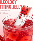 Avora Coleology Cutting Jelly - Korean Daily Jelly Stick Supplement with 1200mg Garcinia Cambogia Extract, Chia Seeds Collagen, Detox & Daily Care, Smooth Texture - Pomegranate Flavored - 8.81 0Z