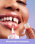 Kosas Wet Lip Oil Gloss - Hydrating Lip Plumping Treatment with Hyaluronic Acid & Peptides, Non-Sticky Finish (Dip)