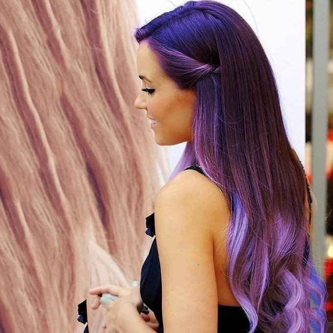 Purple Hair Dye Shampoo Permanent YIZHONG Hair Color For 100% Gray Coverage Women Men Dark Easy Comb Dyeing (grape purple)