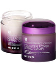 MIZON Collagen Power Lifting Cream Face Moisturizer with Marine Collagen Adenosine Hyaluronic Acid Green Calming Complex Lifting and Tightening (2.53 fl. oz.)