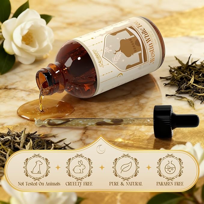 SALUBRITO Hotel Essential Oil, W-Hotel White Tea Fragrance Oil - Inspired by 5 Star Hotel, 4 Fl.Oz (120ml), Luxury Gift for Women, Men, Strong Scented Oil for Diffuser, Candle & Soap Making