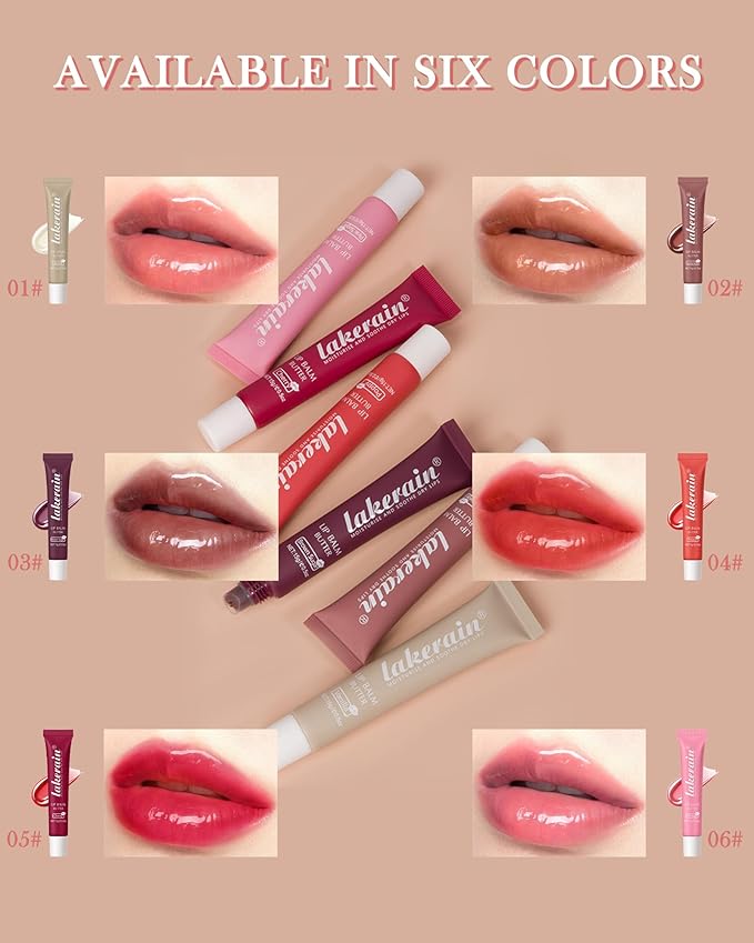 Tinted Lip Butter Balm-3 Colors Vanilla Beige Brown Lip