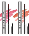 LANGMANNI 2 Colors Long-Lasting Peel Off Lip Liner Set, Waterproof & Smudge-Proof Matte Lip Liners Gift Makeup For Girls (#1+2)
