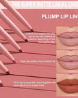 evpct Orange Matte Creamy Retractable Lip Liner Pencils for Shaping & Sculpting Lips, Lip Pencils for Women Long Lasting Waterproof Rich Lip Colors Liner Crayon Lipstick delineador de labios 03