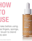 Neutrogena Healthy Skin Sensitive Skin Serum Foundation with Medium/Deep 01, 1 oz