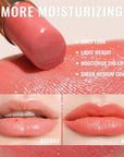 Oulac Shine Orange Lipstick for Women, 2 in 1 Glossy Coral Orange Tinted Lip Balm, Hydrating Lipstick for Dry Lips, Moisture Shine Juicy Finish Vegan 2.2g/0.07oz (18)