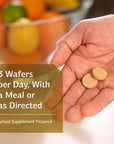 Standard Process Calcifood - Supports Calcium Absorption - Build Bone Strength with Calcium, Phosphorus, Defatted Wheat Germ, Organic Carrot, Date Fruit, Honey, and More - 100 Wafers