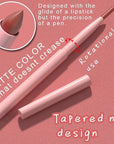 evpct Orange Matte Creamy Retractable Lip Liner Pencils for Shaping & Sculpting Lips, Lip Pencils for Women Long Lasting Waterproof Rich Lip Colors Liner Crayon Lipstick delineador de labios 03