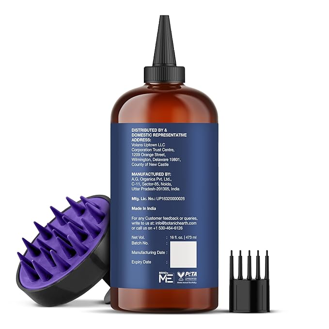 Botanic Hearth 100% Pure Rosemary Oil For Hair Growth | Infused with Biotin, Jojoba & Castor Oil | Hair Oil Repairs Dry Damaged Hair, Strengthening, Healthier - Hair Tonic, 16.0 fl oz
