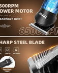 Ufree Beard Trimmer for Men, Electric Razor Shavers, Cordless Hair Clippers, 7 in 1 Beard Grooming Kit for Mustache, Body, Nose and Facial, Gifts for Men