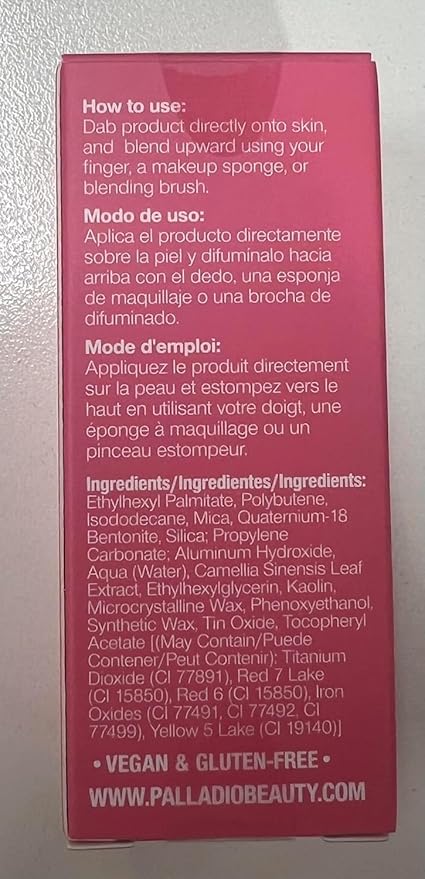 Palladio Liquid Blush for Cheeks & Lips 2-in-1 Makeup, Weightless Cream Formula, Smudge Proof Long-Wearing, Natural Look, Dewy Finish, Cool Pink