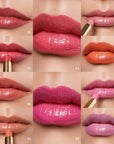 Oulac Coral Peach Red Lipstick for Women - Moisturizing Lip Stick Red, Glossy Tinted Lip Balm, Sheer Shine Juicy Finish, Lightweight and Hydrating Formula for Dry Lip Care, Vegan 2.2g/0.07oz (04)
