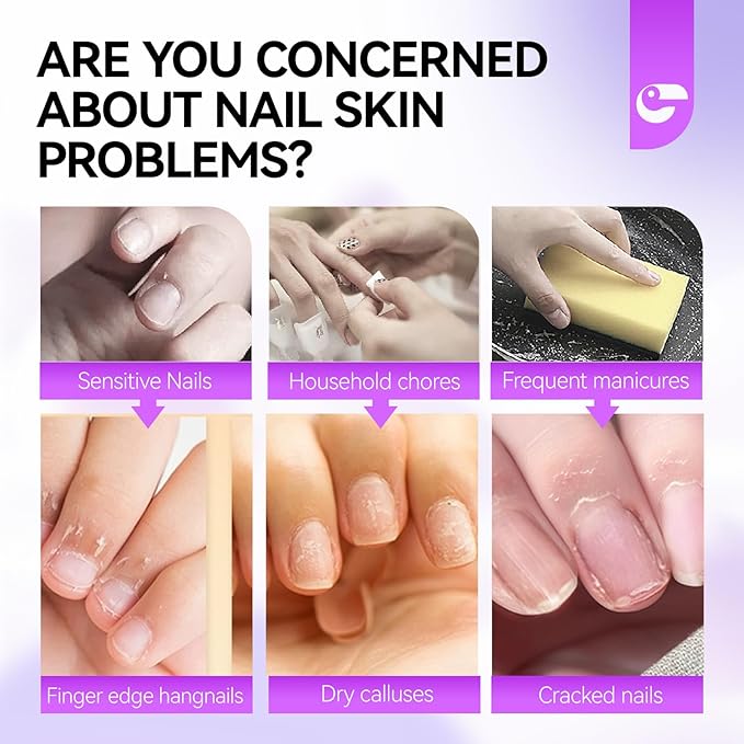 gelike ec Cuticle Care Balm for Nails: Grape Organic Cuticle Softener to Nourish Moisturize Remove Restore Strengthen Dry & Splitting Cuticles