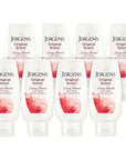 Jergens Original Scent Dry Skin Body Lotion, Hand and Body Moisturizer, Cherry Almond Essence, Dermatologist Tested, 3 Oz, Pack of 8