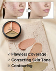 THESAEM Cover Perfection Triple Pot Concealer - 3 Correct Beige